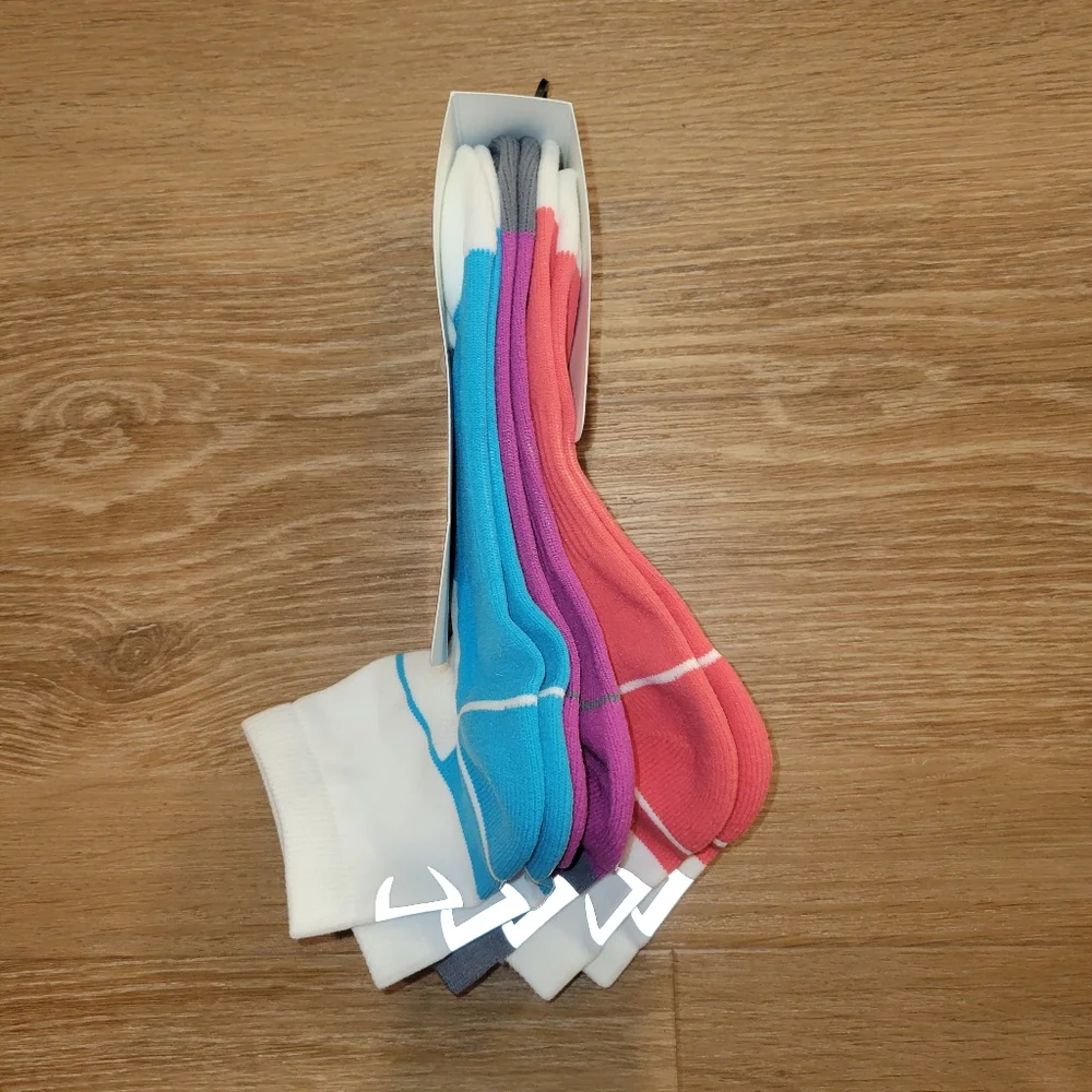 CHAMPION 3 Pack Women's Ankle Socks Colorblocked New